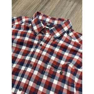 Ariat Pro Men's Long Sleeve Stretch Shirt, Button Down, Plaid Size XL Pen Slot‎